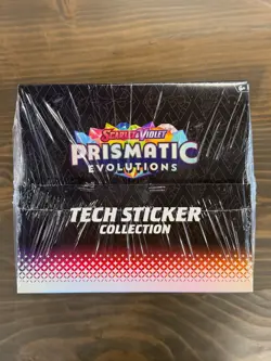 Pokemon Prismatic Evolutions TECH STICKER Display Factory Sealed 12 ct - Image 1