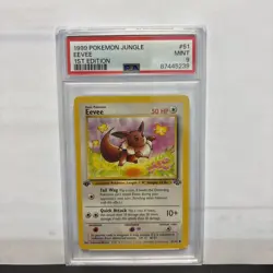 1999 Pokemon Jungle 1st Edition Eevee #51/64 PSA 9 - Image 1