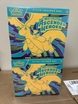 Pokemon TCG Ascended Heroes Elite Trainer Box ETB NEW SEALED LOT OF 2 - Image 1