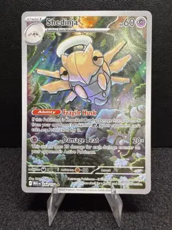 Pokemon Shedinja 144/132 Me01: Mega Evolution Holo Illustration Rare 60 HP 20 - Image 1