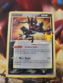 Pokemon Greninja SWSH144 25th Anniversary Black Star Promo Holo 2021 - Image 1