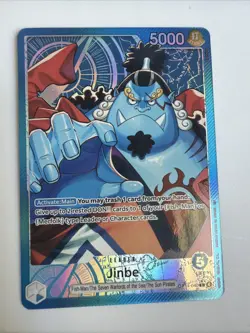 One Piece TCG Jinbei Leader Alt Art OP14-040 THE AZURE SEA'S SEVEN English NM - Image 1