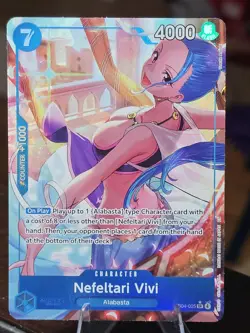 One piece TCG EB04-025 Nefeltari Vivi Alternate Art OP14 Azure Sea’s Seven Foil - Image 1