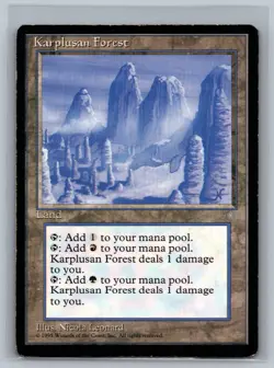 Magic The Gathering Ice Age Karplusan Forest MTG TCG CCG - Image 1
