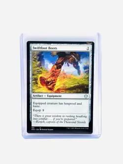 Magic The Gathering, Swiftfoot Boots, Commander: Innistrad: Crimson Vow, MT/NM - Image 1