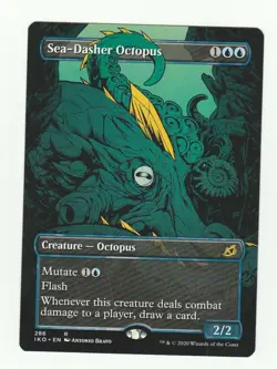 1x Sea-Dasher Octopus NM Showcase Borderless Extended Art Ikoria Magic 1x x1 - Image 1
