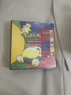Vintage 1999 Pokemon TCG Snorlax 3-Ring Binder Folder WOTC Wizards of the Coast - Image 1