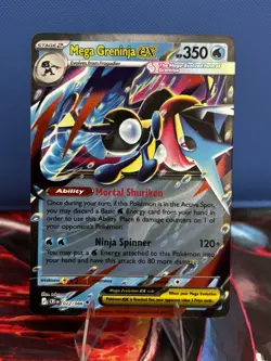 Mega Greninja EX 022/086 Pokemon Chaos Rising Full Art Double Rare Pokemon Mint - Image 1