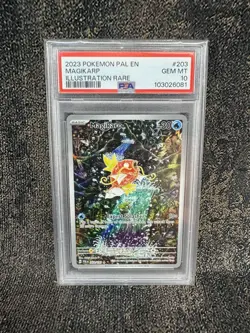 2023 POKEMON PAL EN-PALDEA EVOLVED ILLUSTRATION RARE #203 MAGIKARP PSA 10 - Image 1