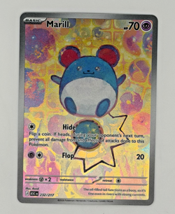 Pokemon Marill 232/217 Ascended Heroes Illustration Rare Full Art Holo 70HP - Image 1