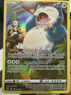 Snorlax TG10/TG30 Swsh11: Lost Origin Trainer Gallery Holo Ultra Rare Pokemon NM - Image 1