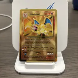 Pokemon Celebrations Charizard Gold Metal Promo - Image 1