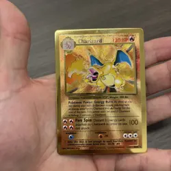 Pokemon Celebrations Charizard Gold Metal Promo - Image 3
