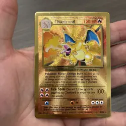 Pokemon Celebrations Charizard Gold Metal Promo - Image 4