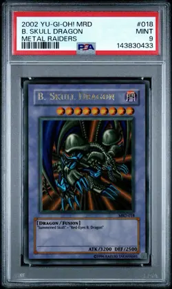 2002 Yu-Gi-Oh B. Skull Dragon Metal Raiders MRD Unlimited Ultra Rare PSA 9 FADED - Image 1