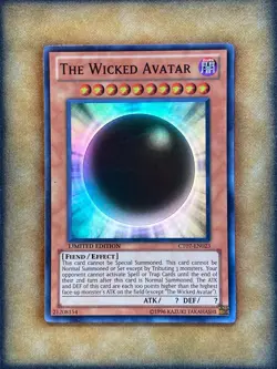 Yugioh The Wicked Avatar CT07-EN023 Super Rare Limited Edition NM - Image 1