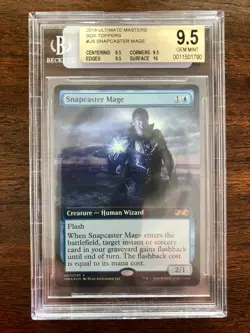 ✨ Snapcaster Mage FOIL ✨ MTG Ultimate Masters BGS 9.5 GEM MINT U5 Box Topper - Image 1