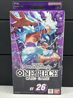 Brand New Sealed One Piece TCG: Purple Black Monkey D. Luffy Deck ST-26 English - Image 1