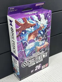 Brand New Sealed One Piece TCG: Purple Black Monkey D. Luffy Deck ST-26 English - Image 2