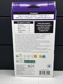 Brand New Sealed One Piece TCG: Purple Black Monkey D. Luffy Deck ST-26 English - Image 4
