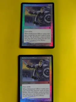 Enlistment Officer x2. Soldier. Apocalypse. Old Border FOIL. MTG 2 Card. - Image 2