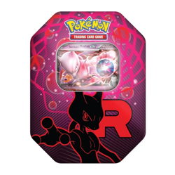 Pokemon Trading Card Game TCG: Team Rocket Tin 5 Booster Packs - Mewtwo ex - Image 1