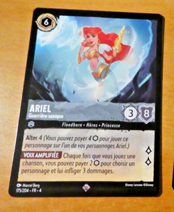 LORCANA TRADING CARD DISNEY CHAPITRE 4 CARTE SR ARIEL 175/204 FR MINT - Image 1
