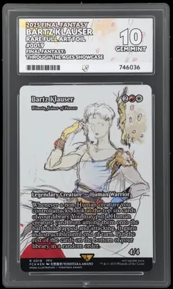 MTG Final Fantasy - Bartz Klauser/Winota, Joiner of Forces - Foil Ace Graded 10 - Image 2