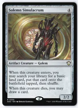 Solemn Simulacrum 355 Commander: Secrets of Strixhaven - Image 1
