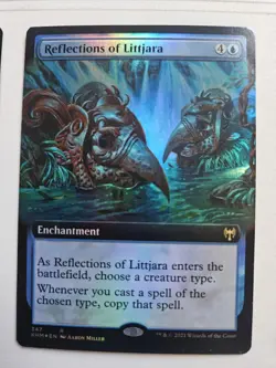 MTG Reflections of Littjara (Extended Art) Kaldheim Foil - Image 1
