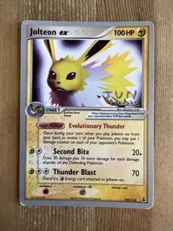 Jolteon ex 109/113 WORLD CHAMPIONSHIP 2007 Delta Species Pokemon Card - MP - Image 1