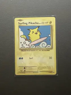 Nintendo Surfing Pikachu 111/108 XY Evolutions Rare Regular Reprint 50 HP - Image 1