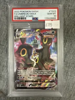 Pokemon TCG Umbreon VMAX Brilliant Stars TG23/TG30 PSA 10 GEM MINT - Image 2