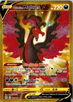 Pokemon Brilliant Stars Galarian Moltres 183/172 Secret Rare NM (SKU 1-4) - Image 1