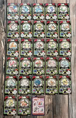 Pokemon 1997 Bandai Sealdass Lot x27 *LP-NM Charizard Prism Jolteon Gengar - Image 1