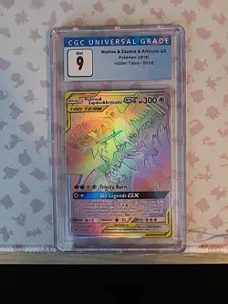 Moltres & Zapdos & Articuno GX Pokemon Hidden Fates Secret Rare 69/68 CGC 9 - Image 1