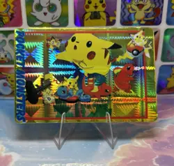 Pokemon Pikachu Holo Prism Vintage Pocket Monsters Vending Sticker 1998 Bandai - Image 2