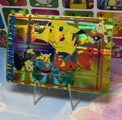 Pokemon Pikachu Holo Prism Vintage Pocket Monsters Vending Sticker 1998 Bandai - Image 4