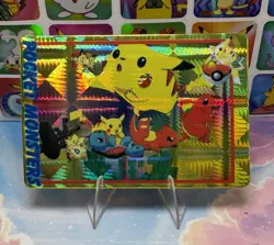 Pokemon Pikachu Holo Prism Vintage Pocket Monsters Vending Sticker 1998 Bandai - Image 5