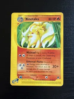 Pokemon Ninetales 57/165 Expedition Non-Holo NM - Image 1