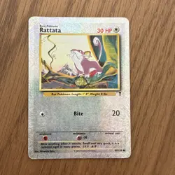 Rattata 89/110 Legendary Collection Reverse Holo Pokemon Vintage WOTC Card - Image 1