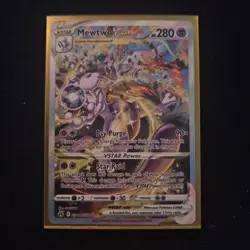 Pokemon Mewtwo VSTAR HOLO 2023 POKEMON TCG Crown Zenith Galarian GG44/GG70 - Image 1
