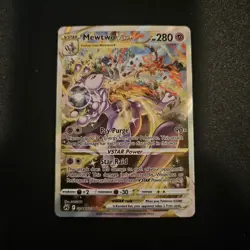 Pokemon Mewtwo VSTAR HOLO 2023 POKEMON TCG Crown Zenith Galarian GG44/GG70 - Image 3
