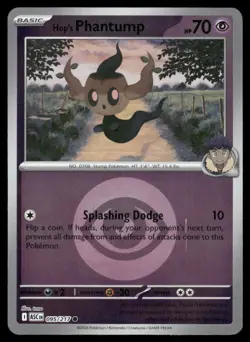 HOP'S PHANTUMP (ENERGY SYMBOL PATTERN) 095/217 HOLO ASCENDED HEROES POKEMON NM - Image 2