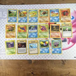 Vintage Pokemon Fossil Card Lot of 17 Common/Uncommon LP-MP No Duplicates #23 - Image 1