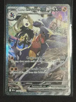 Pokemon TCG Cynthia's Garchomp EX Sir 232/182 Destined Rivals - Super Clean - Image 1