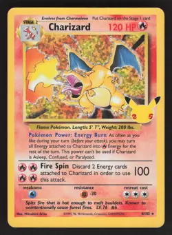 Charizard 4/102 Pokemon TCG Celebrations: Classic Collection NM - Image 1