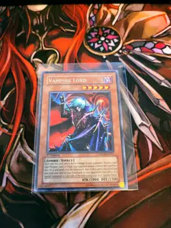 YUGIOH TCG VAMPIRE LORD DPKB-EN013 RARE 1ST EDITION - Image 1