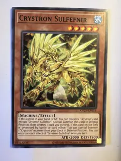 Yu-Gi-Oh! TCG Crystron Sulfefnir OP27-EN016 Official Tournament Pack 27 Card NM - Image 1