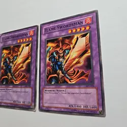 Yu-Gi-Oh! 2 Flame Swordsman Common Unlimited ATK 1800 DEF 1600 Warrior Fusion - Image 5